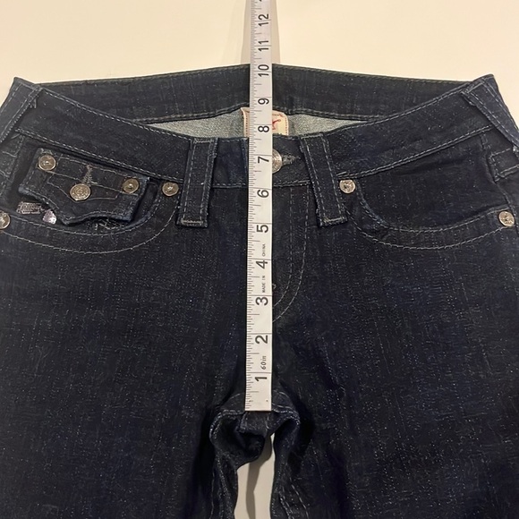 True Religion Billy Seat Boot Cut Mid Rise Jeans Size 28 - Picture 4 of 16